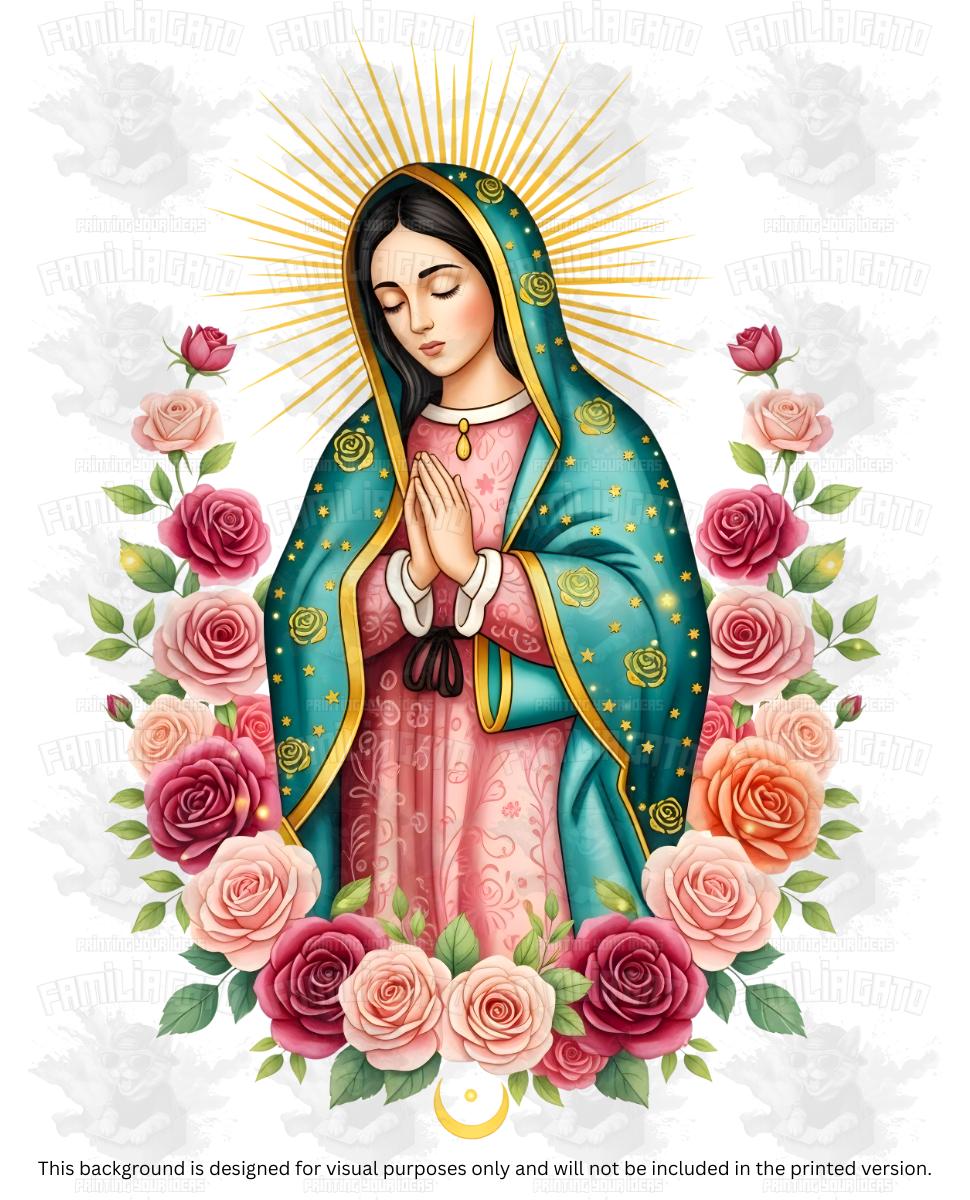 Virgen de Guadalupe #1 DTF Transfer