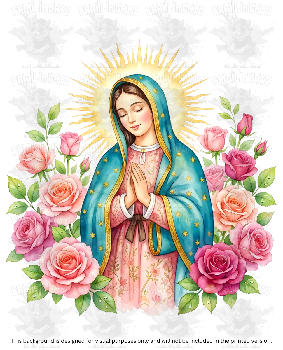 Virgen de Guadalupe #2 DTF Transfer