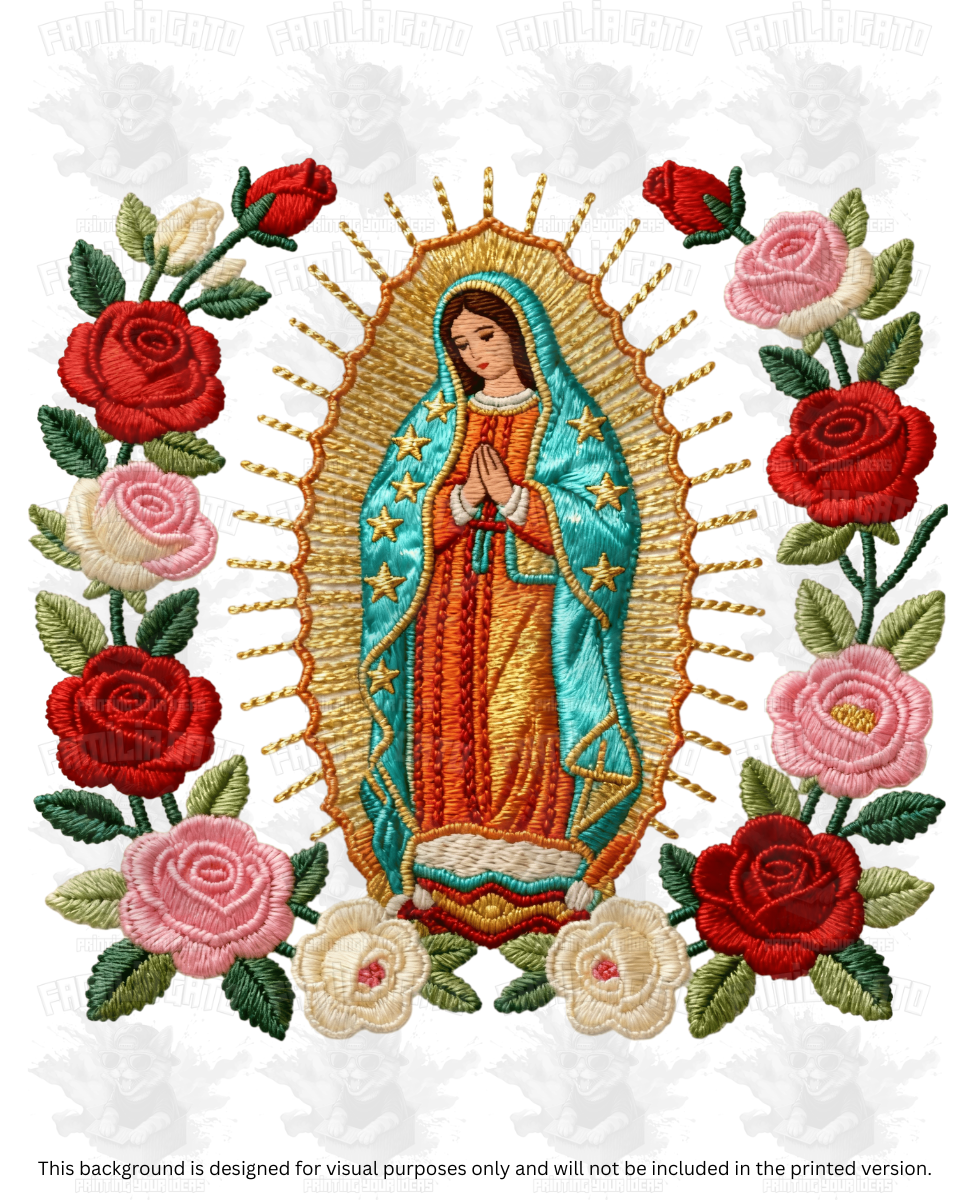 Virgen de Guadalupe Faux Yarn #2 DTF Transfer