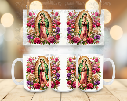 Virgen de Guadalupe Assorted Designs #1 - 11oz & 15oz Ceramic Mugs