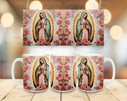 Virgen de Guadalupe Assorted Designs #1 - 11oz & 15oz Ceramic Mugs