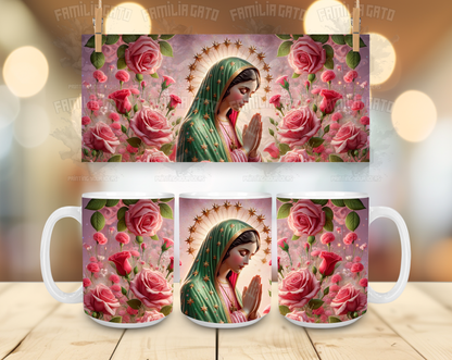 Virgen de Guadalupe Assorted Designs #1 - 11oz & 15oz Ceramic Mugs