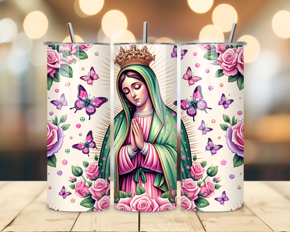 Virgen de Guadalupe Assorted Designs #2 - 20 Oz Stainless Steel Tumbler