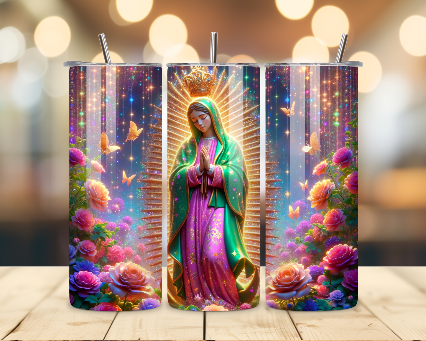 Virgen de Guadalupe Assorted Designs #2 - 20 Oz Stainless Steel Tumbler