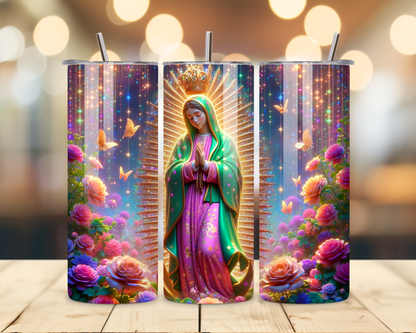 Virgen de Guadalupe Assorted Designs #2 - 20 Oz Stainless Steel Tumbler