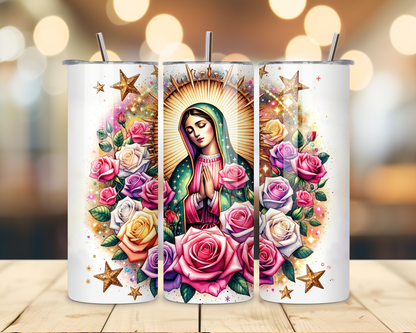 Virgen de Guadalupe Assorted Designs #2 - 20 Oz Stainless Steel Tumbler