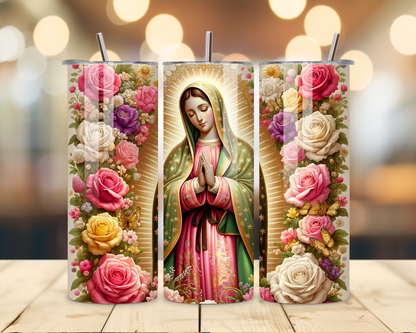 Virgen de Guadalupe Assorted Designs #2 - 20 Oz Stainless Steel Tumbler