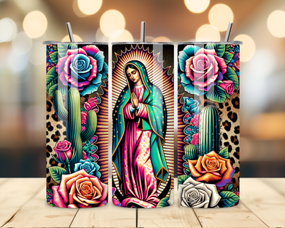 Virgen de Guadalupe Assorted Designs #3 - 20 Oz Stainless Steel Tumbler