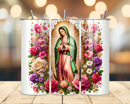 Virgen de Guadalupe Assorted Designs #3 - 20 Oz Stainless Steel Tumbler