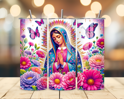 Virgen de Guadalupe Assorted Designs #3 - 20 Oz Stainless Steel Tumbler