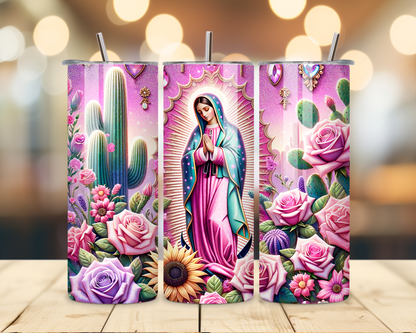 Virgen de Guadalupe Assorted Designs #4 - 20 Oz Stainless Steel Tumbler