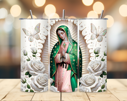 Virgen de Guadalupe Assorted Designs #4 - 20 Oz Stainless Steel Tumbler
