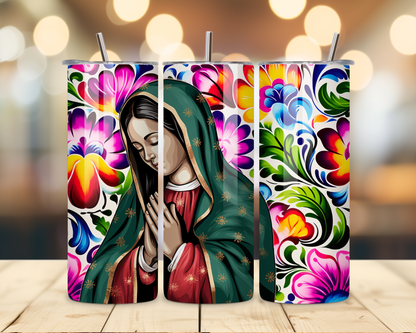 Virgen de Guadalupe Assorted Designs #1 - 20 Oz Stainless Steel Tumbler