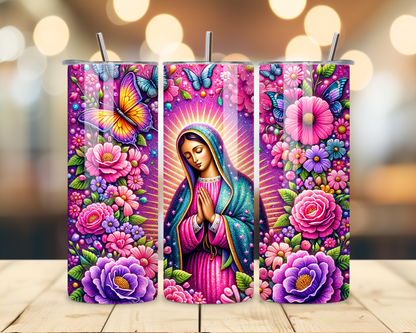 Virgen de Guadalupe Assorted Designs #5 - 20 Oz Stainless Steel Tumbler