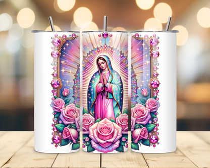 Virgen de Guadalupe Assorted Designs #5 - 20 Oz Stainless Steel Tumbler