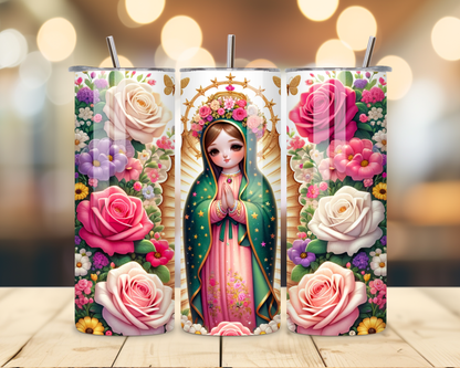 Virgen de Guadalupe Assorted Designs #5 - 20 Oz Stainless Steel Tumbler