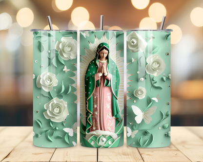 Virgen de Guadalupe Assorted Designs #5 - 20 Oz Stainless Steel Tumbler