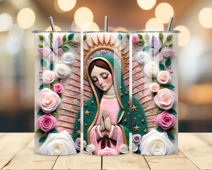 Virgen de Guadalupe Assorted Designs #5 - 20 Oz Stainless Steel Tumbler