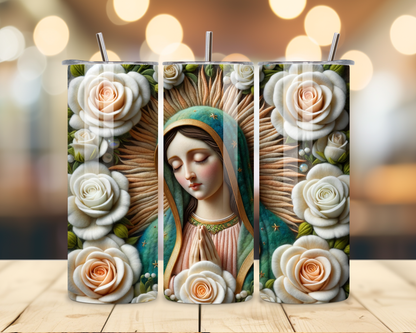 Virgen de Guadalupe Assorted Designs #5 - 20 Oz Stainless Steel Tumbler