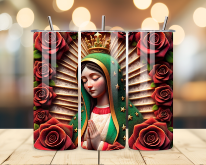 Virgen de Guadalupe Assorted Designs #5 - 20 Oz Stainless Steel Tumbler