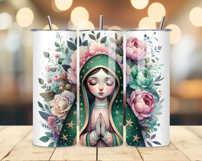Virgen de Guadalupe Assorted Designs #6 - 20 Oz Stainless Steel Tumbler
