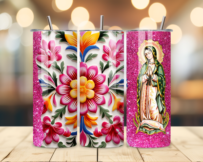 Virgen de Guadalupe Assorted Designs #1 - 20 Oz Stainless Steel Tumbler