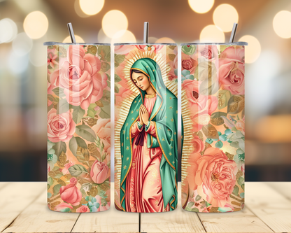 Virgen de Guadalupe Assorted Designs #1 - 20 Oz Stainless Steel Tumbler