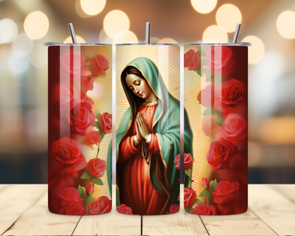 Virgen de Guadalupe Assorted Designs #1 - 20 Oz Stainless Steel Tumbler