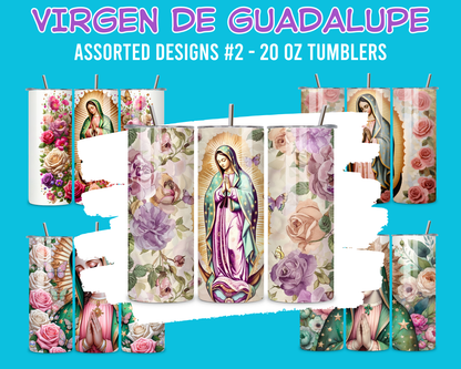 Virgen de Guadalupe Assorted Designs #2 - 20 Oz Stainless Steel Tumbler