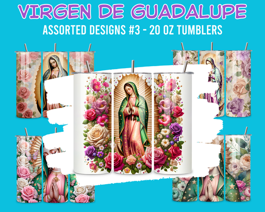 Virgen de Guadalupe Assorted Designs #3 - 20 Oz Stainless Steel Tumbler