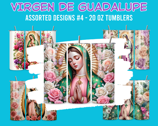 Virgen de Guadalupe Assorted Designs #4 - 20 Oz Stainless Steel Tumbler