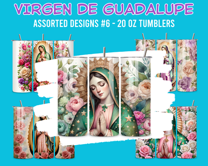 Virgen de Guadalupe Assorted Designs #6 - 20 Oz Stainless Steel Tumbler