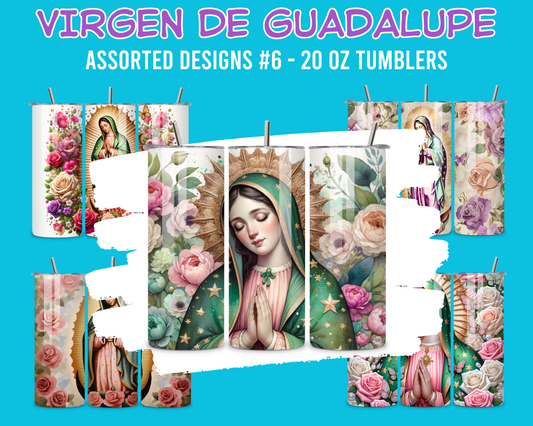 Virgen de Guadalupe Assorted Designs #6 - 20 Oz Stainless Steel Tumbler