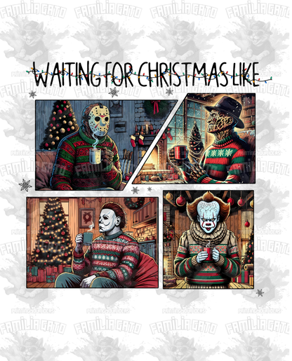 Waiting for Christmas like #1 DTF Transfer