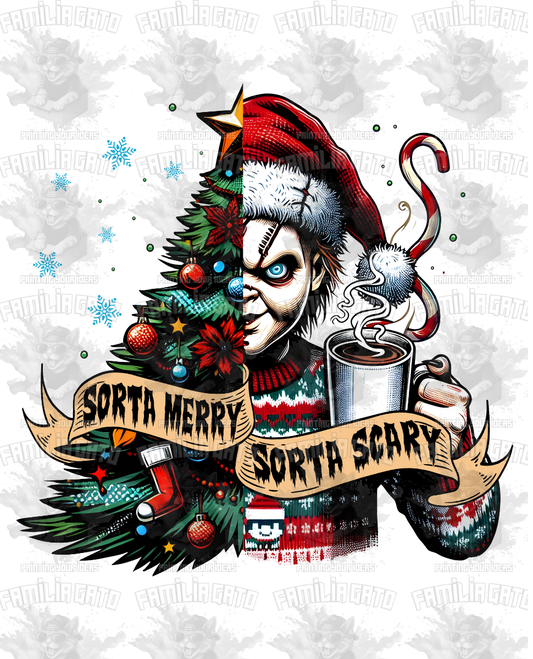 Sorta Merry Sorta Scary #3 DTF Transfer