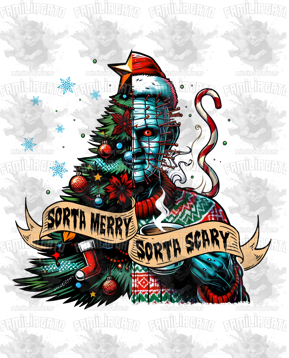 Sorta Merry Sorta Scary #6 DTF Transfer